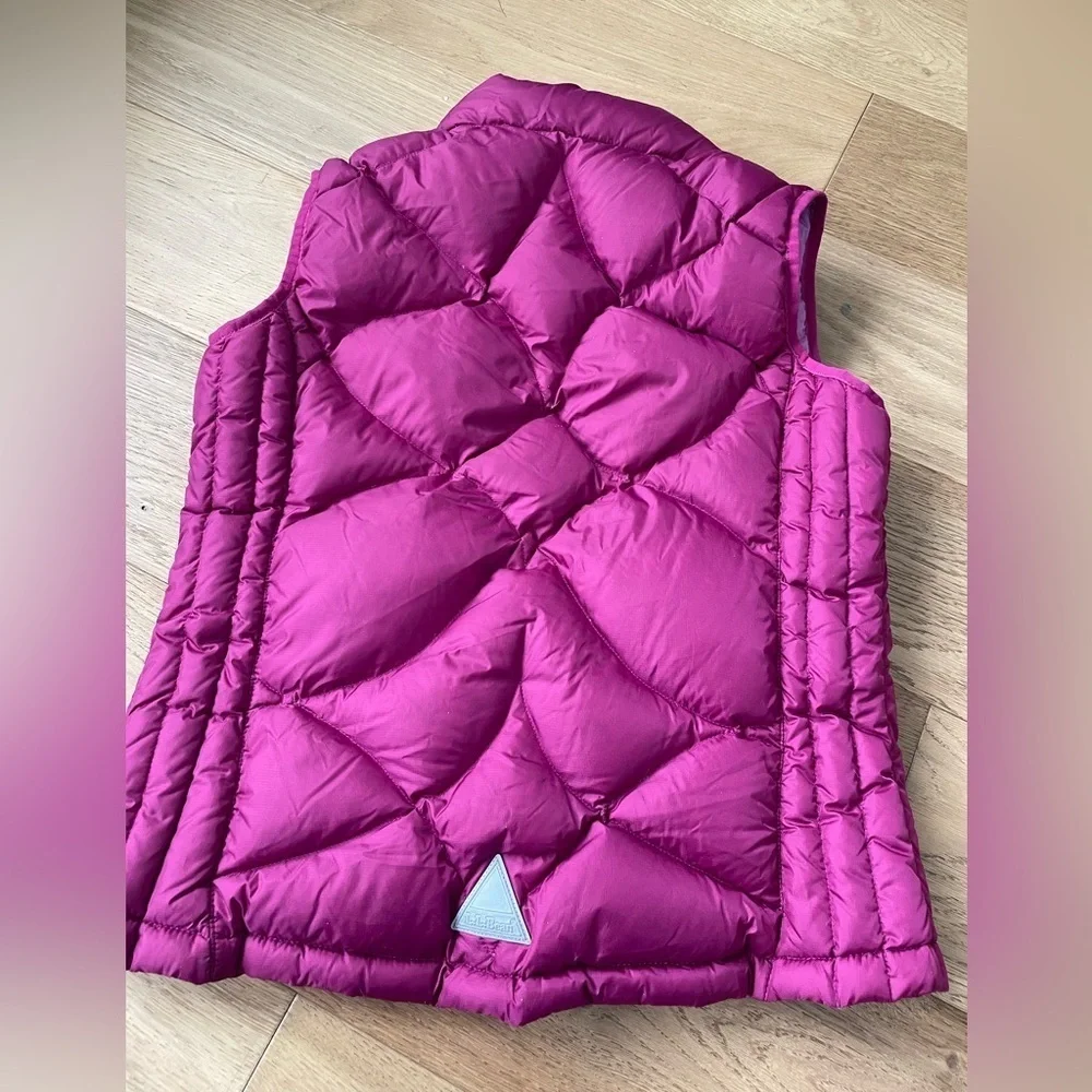 LL bean goose down vest girls xl 18